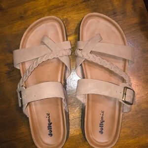 Women's Tan Braided Sandals